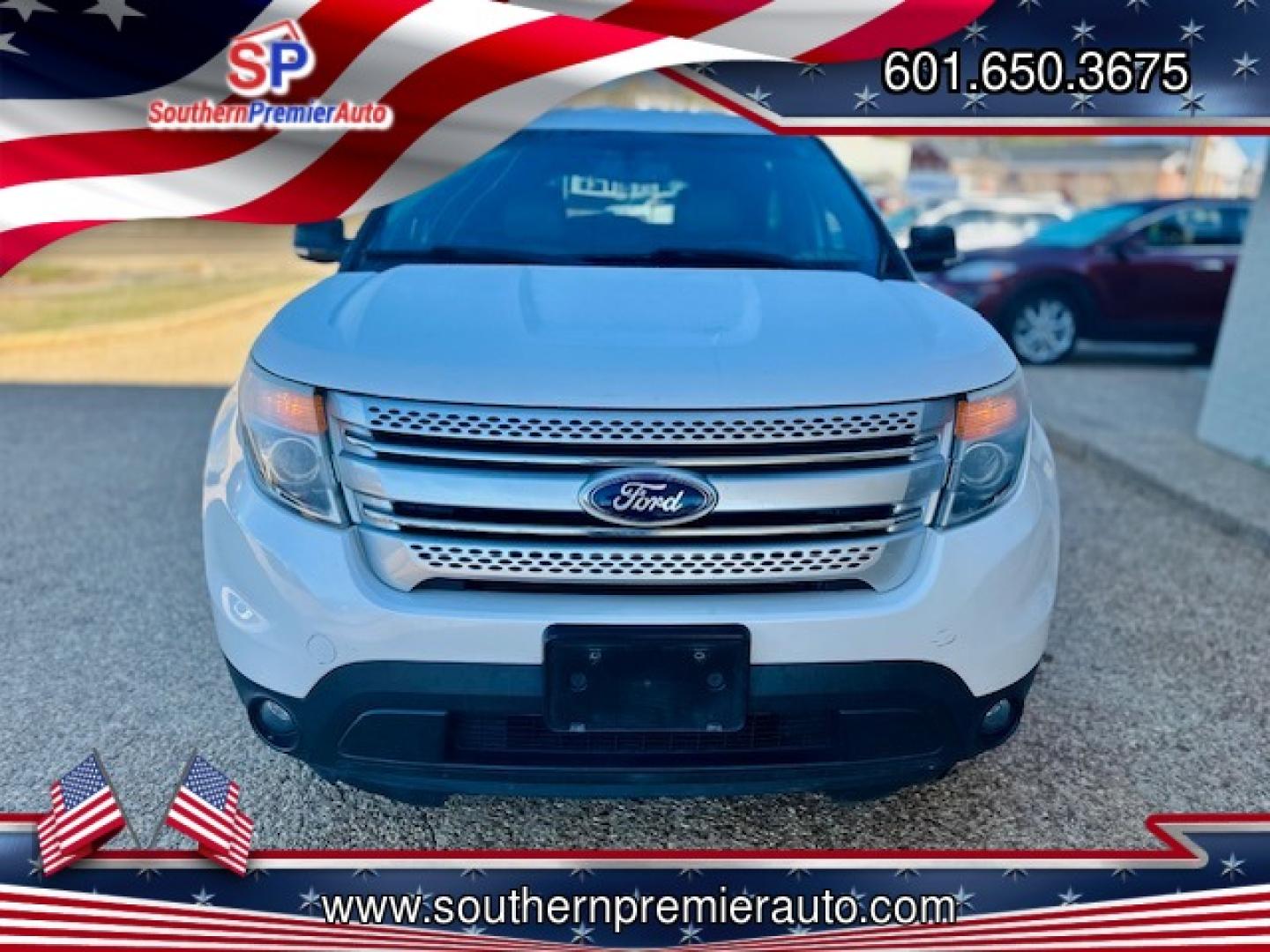 2014 WHITE FORD EXPLORER XLT (1FM5K7D80EG) , located at 922 W. Beacon St., Philadelphia, MS, 39350, (601) 650-3675, 32.770447, -89.127151 - Photo#1